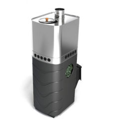 Дровяная печь для бани TMF Бирюса 2013 Carbon ДА ЗК антрацит